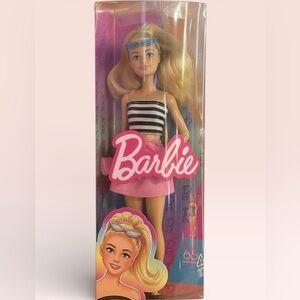 Barbie 65th Anniversary Doll 1959 Inspired Striped Swimsuit Mattel NIB